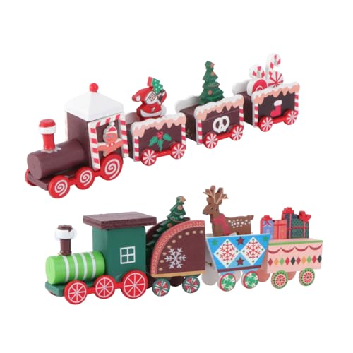 HEMOTON 2 Stück Kleiner Zug Weihnachtszug Weihnachten Weihnachtshausdekoration Musical Szene kinderzimmer zubehör für Holzspielzeug weihnachtsschmuck aus Holz hölzern rot HEMOTON 2 Stück Kleiner Zug Weihnachtszug Weihnachten Weihnachtshausdekoration Musical Szene kinderzimmer zubehör für Holzspielzeug weihnachtsschmuck aus Holz hölzern rot von HEMOTON