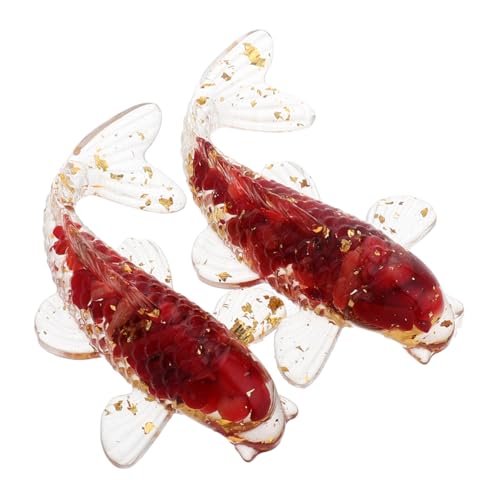 HEMOTON 2 Stück Kristallornamente Siegel Dip Pen Kugelförmiger Lampenschirm Kleine Bilddekoration Kleine Wasserpumpe Dekorative Mini Dekoration Vogelkäfig Tiere Kunstharz Epoxid von HEMOTON