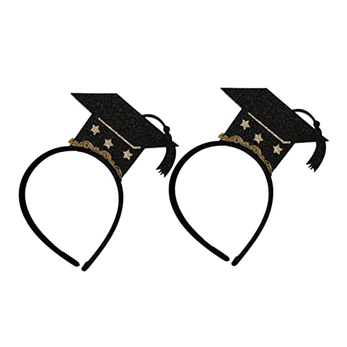 HEMOTON 2 Stück Mini Doktorhut Haarreifen Glitzerndes Party Haarband für Abschlussfeier Goldene Mini Graduierten Kopfbedeckung Stilvolles Accessoire für Studienabschluss und Abi HEMOTON 2 Stück Mini Doktorhut Haarreifen Glitzerndes Party Haarband für Abschlussfeier Goldene Mini Graduierten Kopfbedeckung Stilvolles Accessoire für Studienabschluss und Abi von HEMOTON