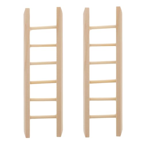 2 Stück Mini Leiter Miniatur Holzleiter Mikro Szenen Miniatur Leiter Mini Puppenhaus Leiter Mikro Landschaftsverzierung Mini Holzleiter von HEMOTON