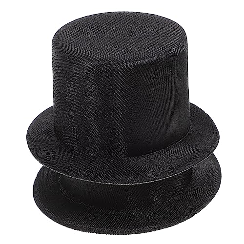 HEMOTON 2 Stück Miniatur Schneemann Hüte aus Leichtem Robustem Kleine Tops Hüte für Puppen Deko Diy Bastel Accessoires für Weihnachten Geburtstags und Hochzeitsfeiern von HEMOTON
