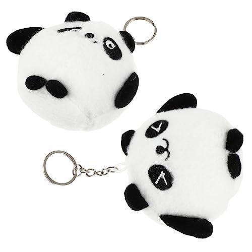 HEMOTON Panda Schlüsselanhänger Haken Plüsch Panda Keyings Für Rucksack Tasche Handy Schlüsselanhänger Schlüsselanhänger von HEMOTON
