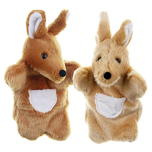 HEMOTON 2 Stück Plüsch Handpuppen Handpuppen Für Babys Marionetten Hände Tier Handpuppe Handpuppe Pädagogisches Flanell von HEMOTON