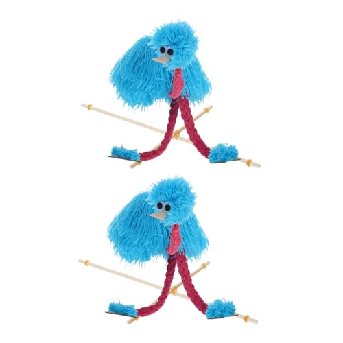 HEMOTON 2 Stück Plüschpuppen Tierdesign Marionette Kinderhandpuppen Kleinkindpuppen Puppenspielzubehör Lustige Marionetten Puppenspielspielzeug Einzigartige Marionettenpuppen von HEMOTON