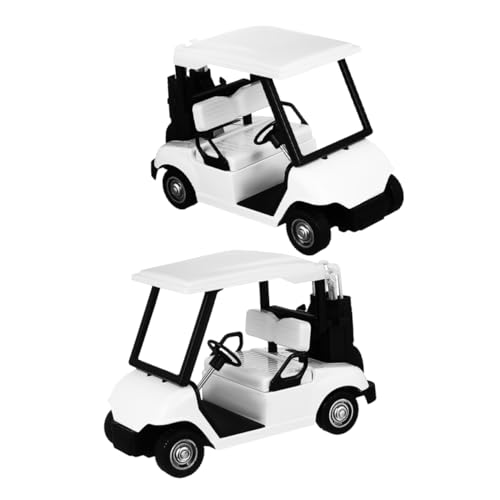 HEMOTON 2 Stücke Warenkorb Modell Spielzeug Pull Back Action Für Jungen Und Mädchen Realistische Legierung Golf Themen Dekorationen von HEMOTON