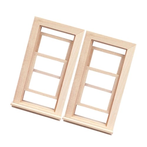 HEMOTON 2 Stück Puppenhaus Winzige Häuser Kleine Häuser Kleines Miniatur Wohndekor Mini Viktorianisch Fensterrahmen Puppenhaus Unfertige Möbel Holz Khaki HEMOTON 2 Stück Puppenhaus Winzige Häuser Kleine Häuser Kleines Miniatur Wohndekor Mini Viktorianisch Fensterrahmen Puppenhaus Unfertige Möbel Holz Khaki von HEMOTON