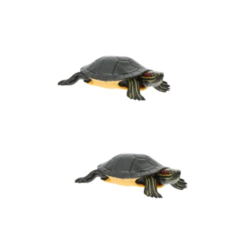 HEMOTON 2 Stück Realistisches Schildkrötenmodell Strapazierfähigem Detailgetreue Nachbildung für Heimdekoration für Garten Teich Lernmittel HEMOTON 2 Stück Realistisches Schildkrötenmodell Strapazierfähigem Detailgetreue Nachbildung für Heimdekoration für Garten Teich Lernmittel von HEMOTON