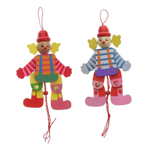 HEMOTON 2 Stück Schnur hölzerne Marionetten interaktives Puppen Clownspielzeug kinderspielzeug Kid Toys Marionettenpuppen Figur Marionette aus Holz Clown- -Marionette HEMOTON 2 Stück Schnur hölzerne Marionetten interaktives Puppen Clownspielzeug kinderspielzeug Kid Toys Marionettenpuppen Figur Marionette aus Holz Clown- -Marionette von HEMOTON