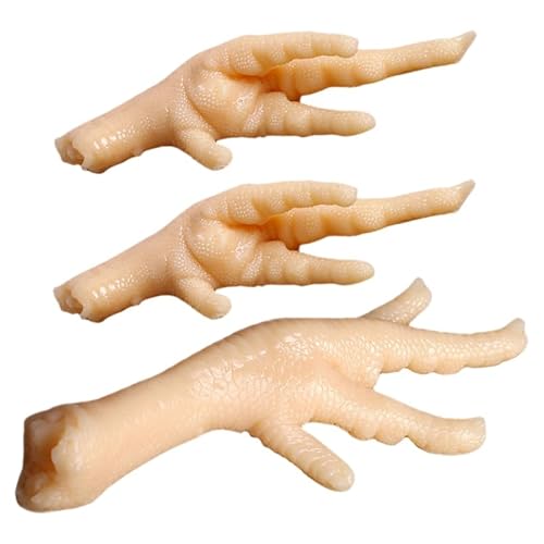 3 Stück Simulierte Hühnerfüße Modell Gefälschte Lebensmittel Realistische Hühnerfüße Halloween Dekorationen 3 Stück Simulierte Hühnerfüße Modell Gefälschte Lebensmittel Realistische Hühnerfüße Halloween Dekorationen von HEMOTON