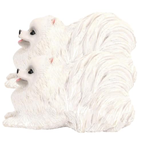 HEMOTON 2 Stück Simulierte Hundemodelle PVC Miniatur Welpen Figuren Realistisch Farbig Pädagogisch für Dekoration HEMOTON 2 Stück Simulierte Hundemodelle PVC Miniatur Welpen Figuren Realistisch Farbig Pädagogisch für Dekoration von HEMOTON