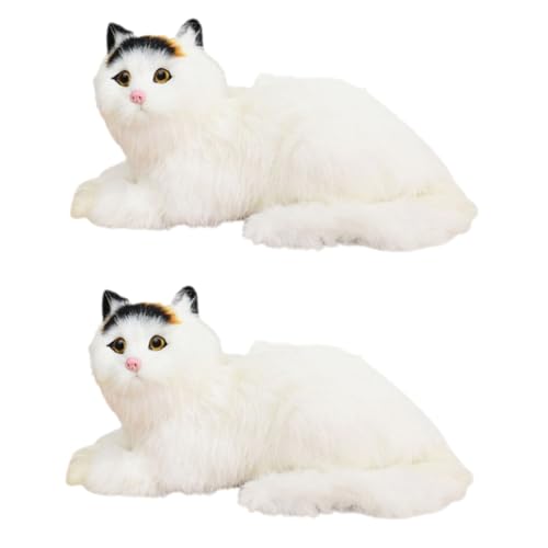 HEMOTON 2 Stück Simulierte Katzenschmuck Katzen Stofftier Plüsch Realistisches Katzenstofftier Rote Stoffkatze Gefülltes Kätzchen Plüsch Plüsch-katzenfigur Kurzer Plüsch Zufällige Farbe HEMOTON 2 Stück Simulierte Katzenschmuck Katzen Stofftier Plüsch Realistisches Katzenstofftier Rote Stoffkatze Gefülltes Kätzchen Plüsch Plüsch-katzenfigur Kurzer Plüsch Zufällige Farbe von HEMOTON