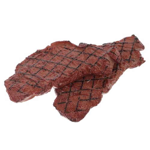 HEMOTON 2 Stück Simuliertes Steakmodell gefälscht künstliches Steak realistisch Prop Essen lebensechtes Kunstfleischmodell Steak simulieren lebendiges Steak-Modell Plastik HEMOTON 2 Stück Simuliertes Steakmodell gefälscht künstliches Steak realistisch Prop Essen lebensechtes Kunstfleischmodell Steak simulieren lebendiges Steak-Modell Plastik von HEMOTON