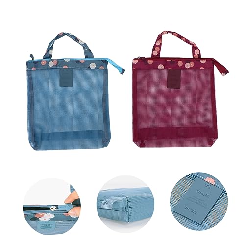 HEMOTON 2 Stück Sundies -Aufbewahrungstasche Strandtaschen Für Netz Mesh-Strandtasche Strandtasche Aus Mesh Modische Strandtasche HEMOTON 2 Stück Sundies -Aufbewahrungstasche Strandtaschen Für Netz Mesh-Strandtasche Strandtasche Aus Mesh Modische Strandtasche von HEMOTON