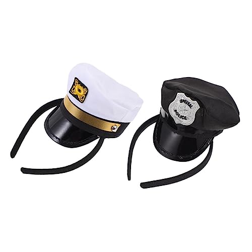 HEMOTON 2 Stück Teiliges Matrosen Haarband Delikate Mütze Cosplay Haarreifen Party Kostüm Zubehör für Mädchen Verstellbare Segler Kopfbedeckung für Fasching Karneval HEMOTON 2 Stück Teiliges Matrosen Haarband Delikate Mütze Cosplay Haarreifen Party Kostüm Zubehör für Mädchen Verstellbare Segler Kopfbedeckung für Fasching Karneval von HEMOTON