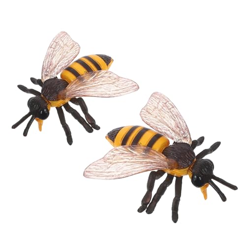 HEMOTON 2 Stück Teiliges Realistisches Bienen Detailgetreue Simulation für Sicher und Tragbar Pädagogisches Modell für Biodiversitätslernen und Wissenschaftsprojekte von HEMOTON