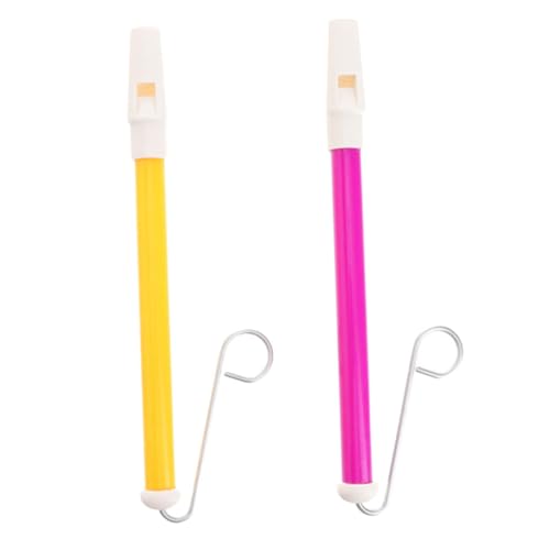 HEMOTON 2 Stück Teiliges Slide Whistles aus Robustem Kunststoff Interessante Musikpfeifen mit Rutschfestem Design Tragbare Flöten für Lernen für Bühnenauftritte und von HEMOTON