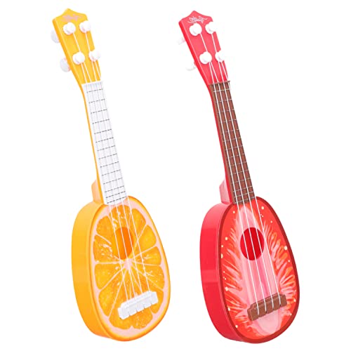 HEMOTON 2er-Pack Ukulelen Für Jungen Und Mädchen Gitarrenspielzeug Für Jungen Und Mädchen Musikinstrumente Zum Frühen Lernen Für Kleinkinder von HEMOTON