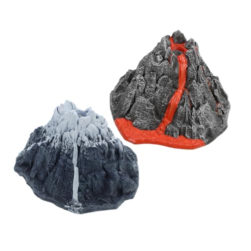 HEMOTON 2 Stück Vulkan-Modell Vulkan-Wissenschafts-Kit Vulkanmodell Vulkanformmodell Wissenschaftsvulkan für Wissenschafts-Kits für Vulkanhandwerk Iglu-Bausatz PVC von HEMOTON