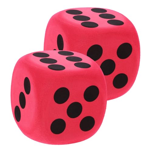 HEMOTON 2 Stück Würfel Jumbo-Würfel Spots-Würfelspiel Spiellehrwürfel Würfelwürfel aus Schaumstoff mit riesige Spielwürfel Würfel für Spiel Partyzubehör Würfelspielzeug Eva rot HEMOTON 2 Stück Würfel Jumbo-Würfel Spots-Würfelspiel Spiellehrwürfel Würfelwürfel aus Schaumstoff mit riesige Spielwürfel Würfel für Spiel Partyzubehör Würfelspielzeug Eva rot von HEMOTON