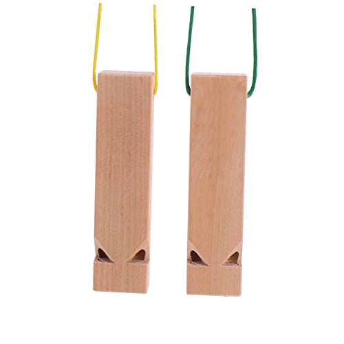 HEMOTON 2 Stück Zugpfeife Musikspielzeug Kinderspielzeug Musikalisches Babyspielzeug Kinderpfeife Zugpfeifen Holzpfeife Holzzugpfeife Kinderpfeife Birke von HEMOTON