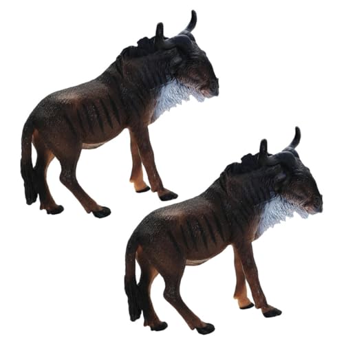 HEMOTON 2 Stücke Kognitiven Mini Die Tier Tiere Mini Kunststoff GNU Modell Afrikanische GNU Modell Dschungel Tier Figuren Pferde PVC HEMOTON 2 Stücke Kognitiven Mini Die Tier Tiere Mini Kunststoff GNU Modell Afrikanische GNU Modell Dschungel Tier Figuren Pferde PVC von HEMOTON