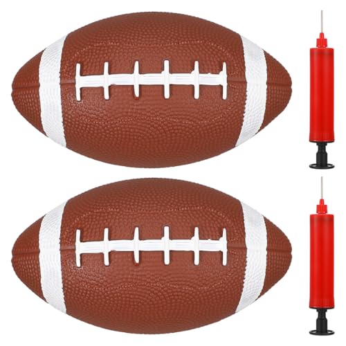 HEMOTON 2 Stücke Rugby Ball Fußball Ball Training Rugby Ball Indoor Outdoor Fußball Trainingsbälle Schule Fußball Kleine Fußball Rugby Ausübung Rugby PVC HEMOTON 2 Stücke Rugby Ball Fußball Ball Training Rugby Ball Indoor Outdoor Fußball Trainingsbälle Schule Fußball Kleine Fußball Rugby Ausübung Rugby PVC von HEMOTON