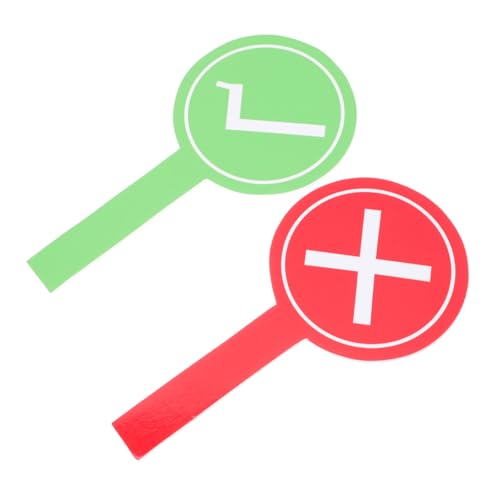 HEMOTON 2 Stücke Spiel Hand Halten Karten Handschrift Bord Zeichen Handheld Zeichen Der Schlüsselanhänger Seil Zeichen Handheld Whiteboard Bekleidung Event Ja Keine Zeichen Schaum von HEMOTON