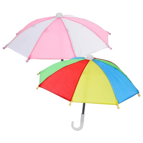HEMOTON 2 Süße Kleine Mini-Regenschirme Winzige Miniatur-Sonnenschirme Kleine Bunte Dekorative Requisiten Für 18 Zoll Kleine Babypflanzen Basteln Telefon Kuchen HEMOTON 2 Süße Kleine Mini-Regenschirme Winzige Miniatur-Sonnenschirme Kleine Bunte Dekorative Requisiten Für 18 Zoll Kleine Babypflanzen Basteln Telefon Kuchen von HEMOTON