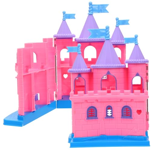 HEMOTON 2 Teiliges Schlossmodell Für Kinder Mini Villa Ornament Kinder Tun So Als Würden Sie Spielen Schloss Villa Modell Schlosshaus Ornament Schlossspielzeug Für Kinder von HEMOTON
