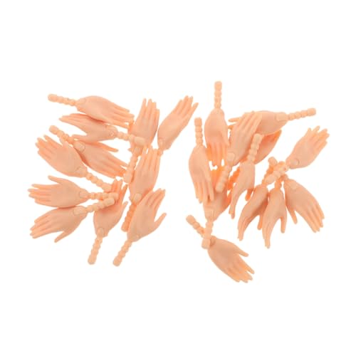 HEMOTON 20 Paar Puppenhandzubehör Hände Puppenhandteile Handteile Aus Kunststoff Zum Selbermachen Handteile Für DIY-Puppe Mini-realistische Hand Mini-Sachen Mini-Hand Plastik Schokolade von HEMOTON