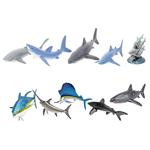 HEMOTON 20 STK Meeresfischmodell Mini-Ozean-meerestiere Hai-Spielzeug Meeresspielzeug Lernspielzeug Für Meerestiere Kinderspielzeug Meerestiere Figur Badewanne Modelle Schwertfisch Plastik von HEMOTON