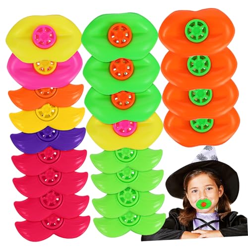 HEMOTON 20 Stk. Lustiges Pfeifen-Bart-Lippen-Pfeifen- für toys kinderknallzeug toys for Füllstoffe Plüsch Party-Requisite Kinderpfeife Plastik von HEMOTON