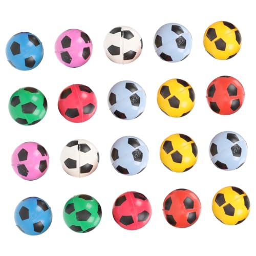 HEMOTON 20 Stück Hüpfburgen Für Kinder Fußballmuster Aus Synthetischem Gummi Perfekt Für von HEMOTON