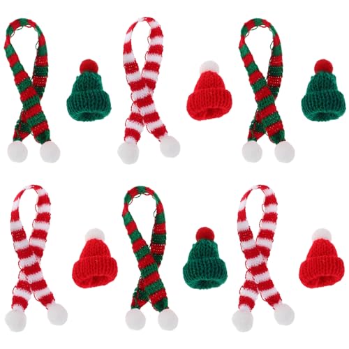 HEMOTON 20 Stück Kleine Santa Hüte für Puppen Flaschen und Festliche Dekoration für Weihnachtsfeiern Kreative Geschenkidee Rot und Grün HEMOTON 20 Stück Kleine Santa Hüte für Puppen Flaschen und Festliche Dekoration für Weihnachtsfeiern Kreative Geschenkidee Rot und Grün von HEMOTON