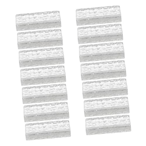 HEMOTON 20 Stück Maßstab Transparente Rechteckige Bausteine für Puppenhaus Modellbau Kreative DIY Dekoration Klare Glassteine für Detailreiche Miniatur Szenen HEMOTON 20 Stück Maßstab Transparente Rechteckige Bausteine für Puppenhaus Modellbau Kreative DIY Dekoration Klare Glassteine für Detailreiche Miniatur Szenen von HEMOTON