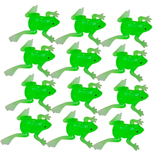 HEMOTON 20 Stücke Frosch Figuren TPR Miniatur Frosch Modelle Schreibtisch Dekoration Kognitive Requisiten Froschspielzeug für Kinder von HEMOTON