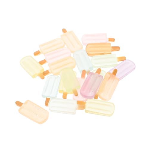HEMOTON Eisdekorationen Für Puppenhäuser – Mini-eisstäbchen Mini-lebensmitteldekorationen Miniatur-Foto-Requisiten Eisanhänger Für von HEMOTON
