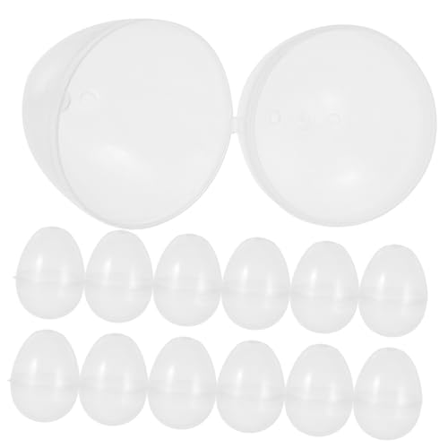 HEMOTON 20 Stück Osterei-Blindkastenspielzeug befüllbare Kugeln Spender klare füllbare Eier klares plastikenten easter ostereier aus plastik nachfüllbares Ei Transparent von HEMOTON