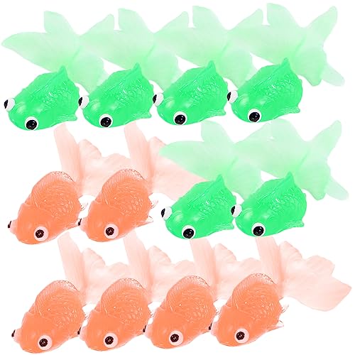 HEMOTON 20 Stück Realistische Künstliche Goldfische für Aquarien Dekorative Fake Fish aus TPR Schwimmende Fische für Fischbehälter und Aquarium Dekoration von HEMOTON