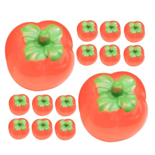 HEMOTON 20 Stück Schmuck aus Kakiharz hühner kinderknallzeug Fruchtdekoration Bäckereidekoration Cute Decoration simuliertes Fruchtmodell gefälschte Harzfrüchte Orange von HEMOTON