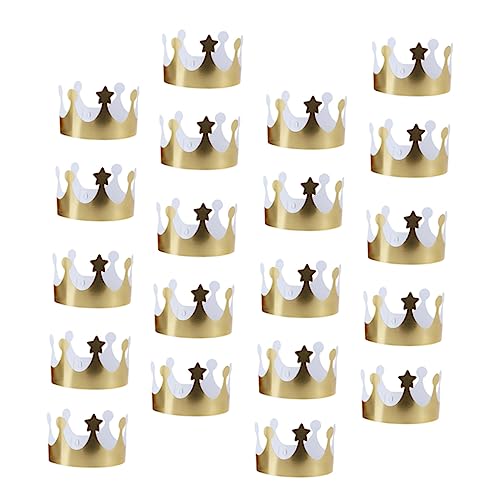 HEMOTON 20 Stück Teiliges Goldene Papier Kronen mit Verstellbarem Verschluss Langlebig und Dekorierbar Geburtstags Partyhüte für Erwachsene Perfektes Partyzubehör und Fotorequisiten HEMOTON 20 Stück Teiliges Goldene Papier Kronen mit Verstellbarem Verschluss Langlebig und Dekorierbar Geburtstags Partyhüte für Erwachsene Perfektes Partyzubehör und Fotorequisiten von HEMOTON