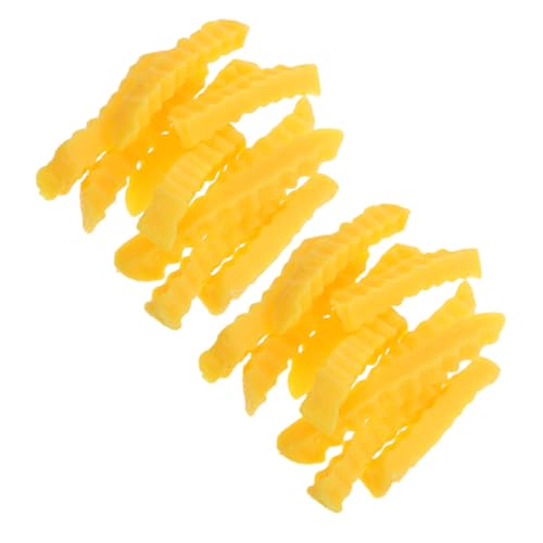 HEMOTON 20 Stück Teiliges Realistische Fake French Fries Künstliche Fast Food Deko für Restaurant Schaufenster Vielseitige Tischdekoration und Party Requisiten Auffälliges Modell für Wohn von HEMOTON