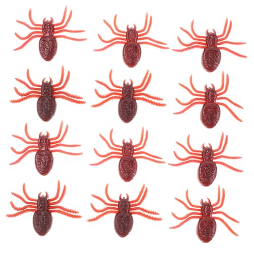 HEMOTON 20St Halloween kniffliges Spinnenspielzeug gefälscht Streich Plüsch Miniaturen Halloween Horror Halloween grusel Party Halloween Trickspinne Zubehör für Halloween-Szenen von HEMOTON
