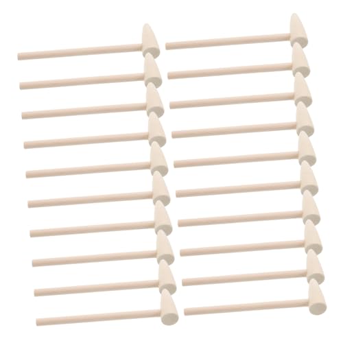 HEMOTON 20Stücke Teiliges Holz Hämmerspielzeug für Miniaturhämmer für Kreative DIY Projekte Fördert Feinmotorik und Hand Augen Koordination für Gruppenaktivitäten und Kreatives von HEMOTON