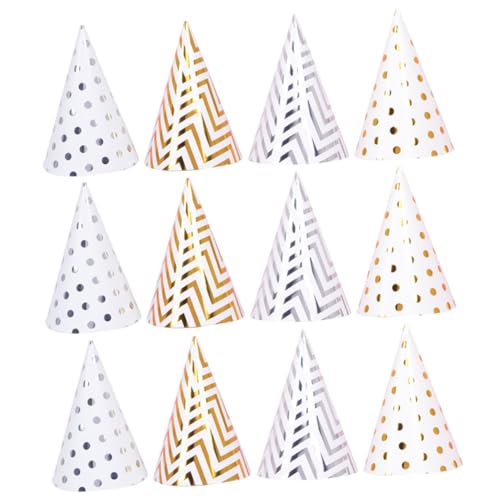 HEMOTON 20 Stücke Geburtstag Party Hut Papier Hüte Für Kinder Erwachsene Tiny Party Headwear Glücklich Geburtstag Requisiten von HEMOTON