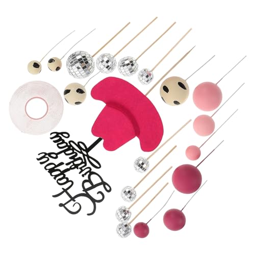 HEMOTON 21 Teiliges Cowboyhut Kuchen Cowgirl Kuchendekorationsset Geburtstagskuchen Dekorationen Western Party Zubehör Mini Zylinderhüte Zum Basteln Mini Cowboyhut von HEMOTON