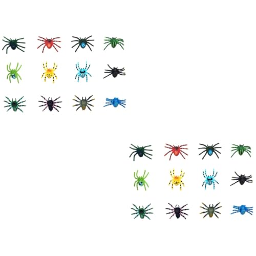 HEMOTON 24 Stck Teiliges Realistische Spinnenfiguren Halloween Deko Kunststoff Spinnen Trick Dekoration für Freunde und Familien Spaß HEMOTON 24 Stck Teiliges Realistische Spinnenfiguren Halloween Deko Kunststoff Spinnen Trick Dekoration für Freunde und Familien Spaß von HEMOTON