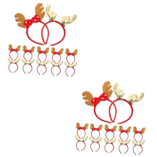 HEMOTON 24 Stck. Weihnachtsstirnband Weihnachtsstirnbänder Urlaub Stirnbänder Kopfschmuck für Weihnachtsfeiern Kopfbedeckungen für Weihnachten haarschmuck Weihnachtshaarband von HEMOTON