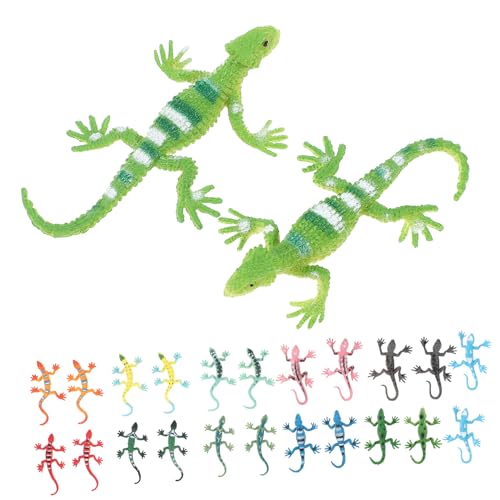 HEMOTON 24 Stück Teiliges Sticky Lizard Realistische Dehnbare Eidechsen aus PVC Kompakte Mitgebsel für Kindergeburtstag Partyfüllung und Geschenkbeutel für Jungen und Mädchen HEMOTON 24 Stück Teiliges Sticky Lizard Realistische Dehnbare Eidechsen aus PVC Kompakte Mitgebsel für Kindergeburtstag Partyfüllung und Geschenkbeutel für Jungen und Mädchen von HEMOTON