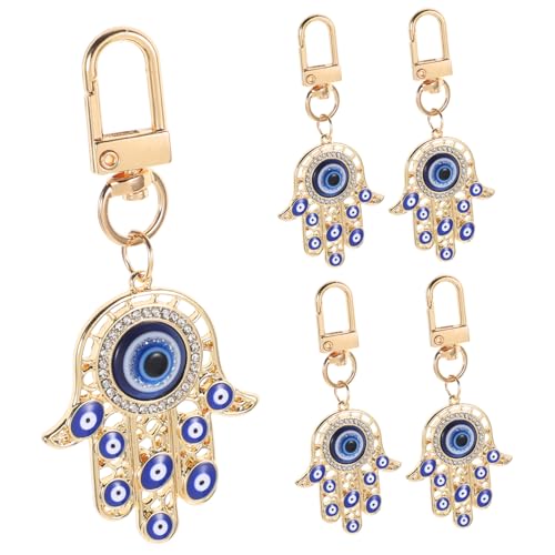 HEMOTON 25 Stck. Teiliges Evil Eye Schlüsselanhänger mit Fatima Hand Kreativer Bag Pendant und Auto Schlüsselanhänger Dekorativer Glücksbringer für Geldbörse Rucksack und Türschlüssel HEMOTON 25 Stck. Teiliges Evil Eye Schlüsselanhänger mit Fatima Hand Kreativer Bag Pendant und Auto Schlüsselanhänger Dekorativer Glücksbringer für Geldbörse Rucksack und Türschlüssel von HEMOTON